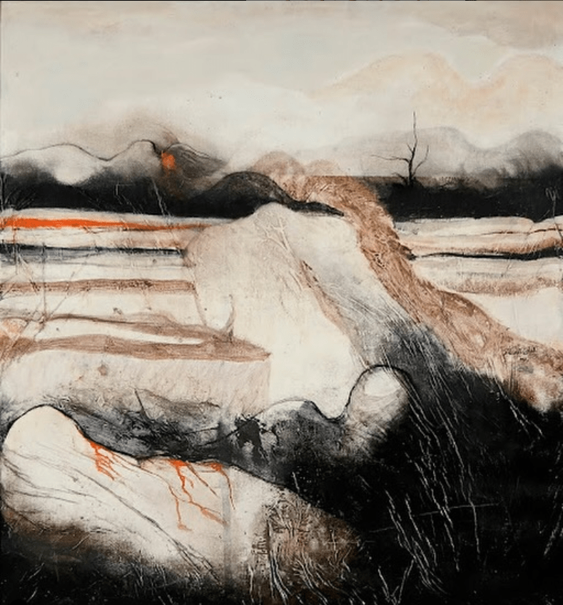 ‘The Mother Earth’ (1980) by the martyred Iraqi artist Layla Al-Attar. Al-Attar was killed by a US missile that struck her home during the 2003 invasion, most likely in response to an anti-Bush mosaic in Al Rasheed hotel.